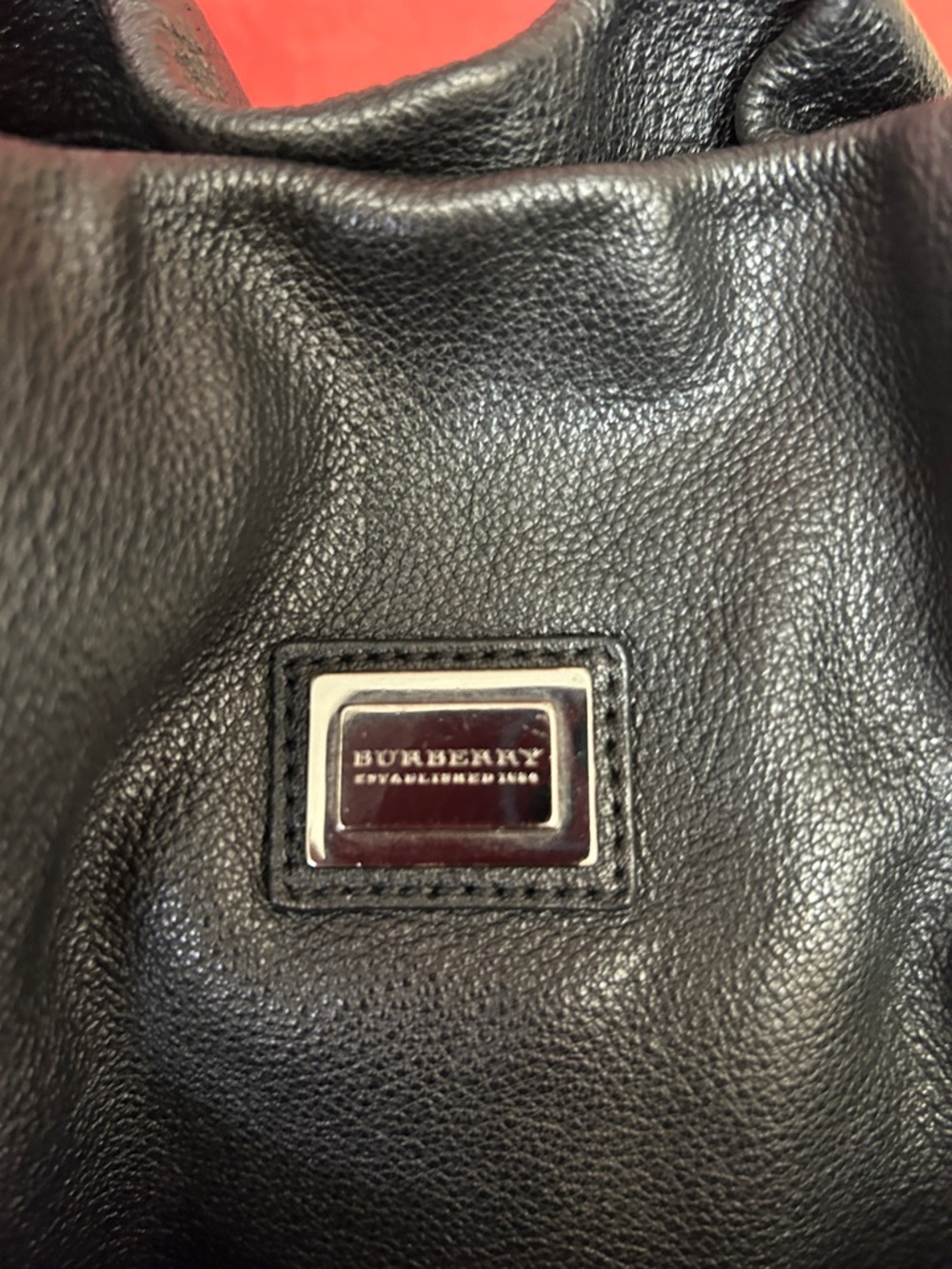 Burberry Black Ruched Drawstring Hobo Bag - Picture 2 of 13